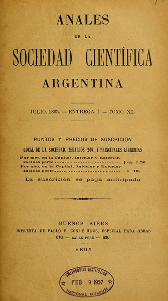 File:Anales de la Sociedad Científica Argentina - Tomo 40.djvu