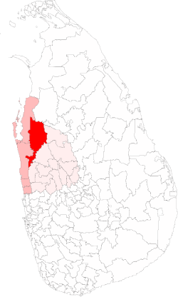 Location of Anamaduwa