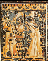 Tutankhamun and his queen, Ankhesenamun Anuk.PNG