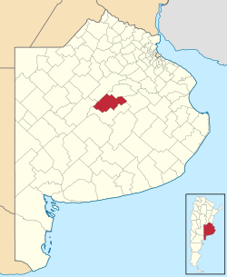location o General Alvear Partido in Buenos Aires Province