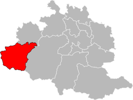 Situation of the canton of Couserans Ouest in the department of Ariège