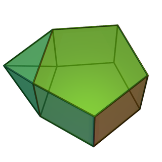 Augmented pentagonal prism Johnson solid