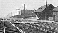 Baltimore and Ohio Railroad station in Woodlyn, 1912 Baltimore and Ohio Railroad station in Woodlyn, Pennsylvania (1912).jpg