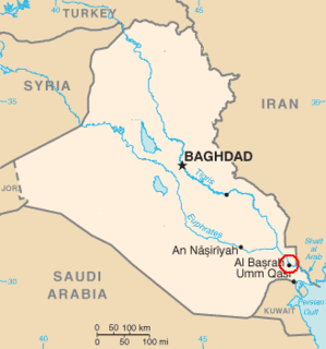 The 14 January 2012 Basra bombing was a paramilitary attack in the port city of Basra, Iraq. A bomb, seemingly targeting Shia Muslims marking the festival of Arbain, killed at least 53 people and left more than 130 injured.