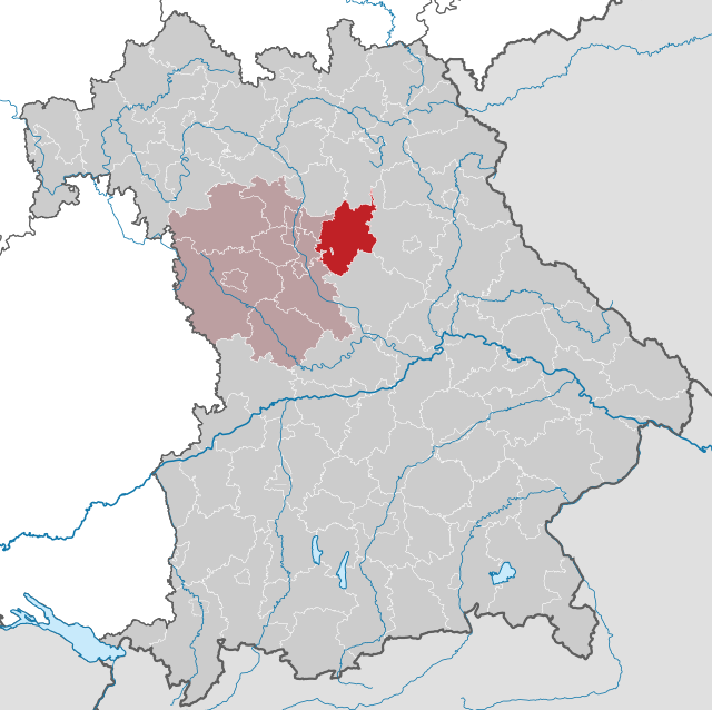 Landkreis Nürnberger Lands läge i Bayern