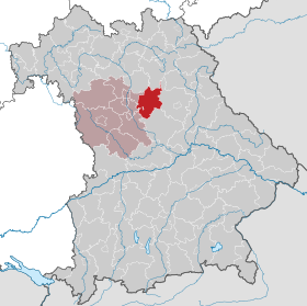 Placering af Arrondissement du Pays-de-Nürnberg