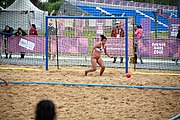 Deutsch: Beachhandball bei den Olympischen Jugendspielen 2018; Tag 6, 11. Oktober 2018; Mädchen, Platzierungsrunde - Amerikanisch Samoa-Hongkong 0:2 English: Beach handball at the 2018 Summer Youth Olympics at 11 October 2018 – Girls Consolation Round – American Samoa-Hong Kong 0:2