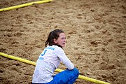 Deutsch: Beachhandball bei den Olympischen Jugendspielen 2018; Tag 6, 12. Oktober 2018; Mädchen, Platzierungsrundenspiel – Russland-Venezuela 2:0 English: Beach handball at the 2018 Summer Youth Olympics at 12 October 2018 – Girl's Consolation Round – Russland-Venezuela 2:0