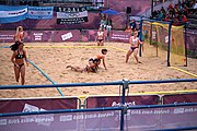 Deutsch: Beachhandball bei den Olympischen Jugendspielen 2018; Tag 5, 10. November 2018; Mädchen, Hauptrunde - Chinese Taipei (Taiwan)-Niederlande 1:2 English: Beach handball at the 2018 Summer Youth Olympics at 11 October 2018 – Girls Main Round – Chinese Taipei (Taiwan)-Netherlands 1:2