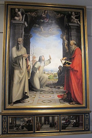 <i>Saint Catherine of Siena Receiving the Stigmata</i> Painting by Domenico Beccafumi