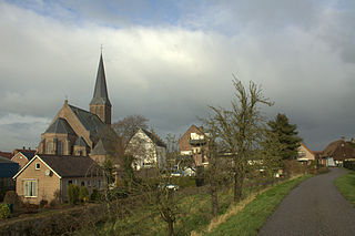 Beesd Village in Gelderland, Netherlands