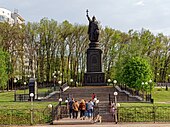 Pyhän Vladimir Suuren muistomerkki Belgorodissa Venäjällä.