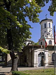 Bell-tower of Trinity Church, Ruse.jpg