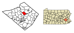 Berks County Pennsylvania Incorporated areas Maidencreek Township Highlighted.svg