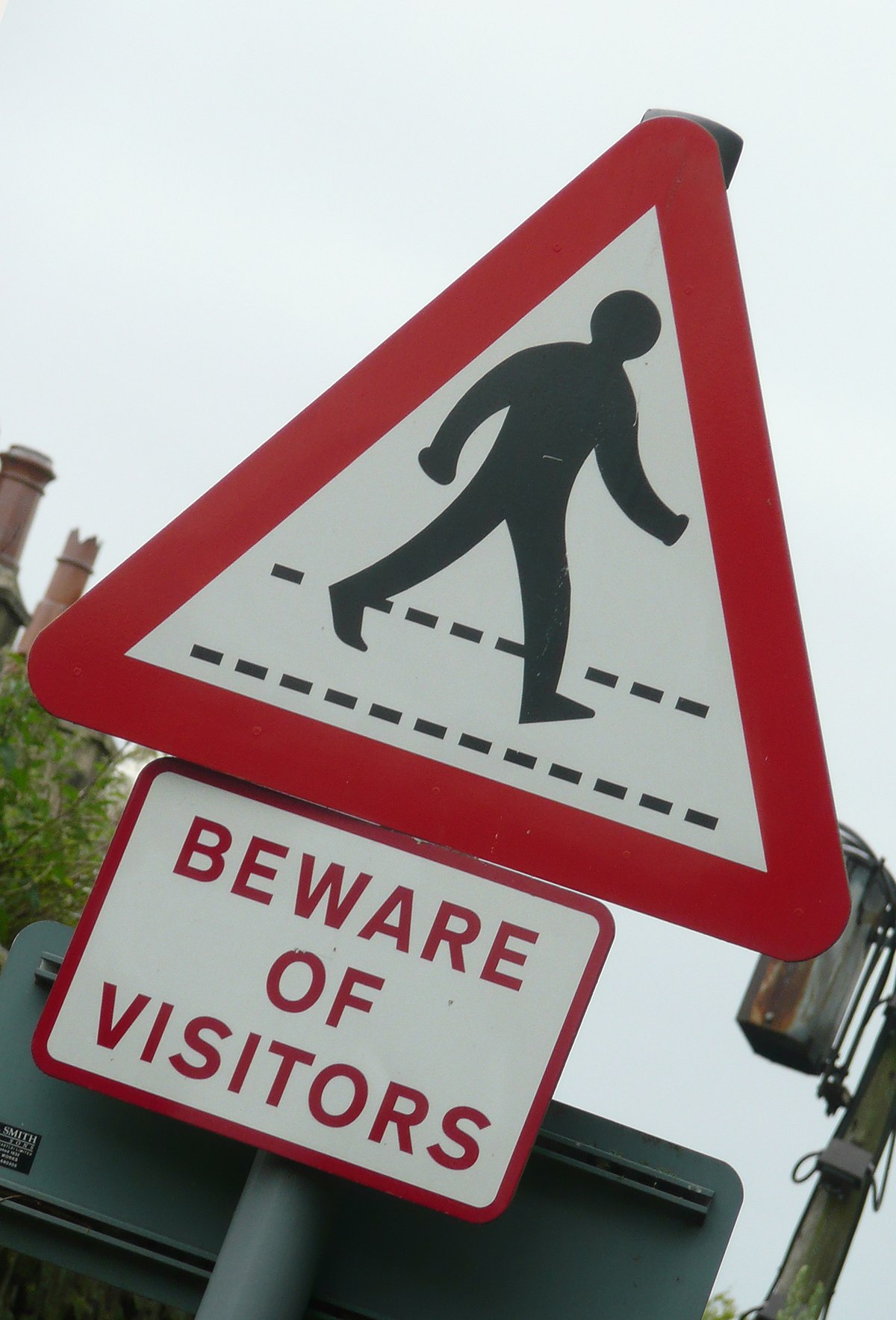 File Beware Of Visitors Sign Beamish Museum 12 July 2008