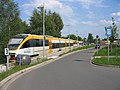 Triebwagen der Eurobahn im Haltepunkt Lemgo-Lüttfeld