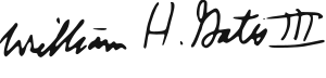 Gates' signature