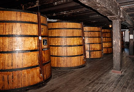 Vats with different types of wine, Blandy's Wine Lodge Funchal Madeira