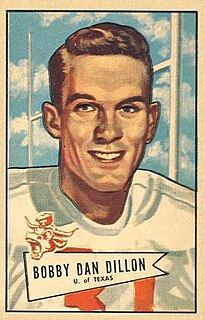 <span class="mw-page-title-main">Bobby Dillon</span> American football player (1930–2019)