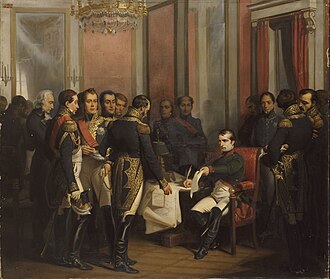 Première Abdication De Napoléon Ier: Circonstances militaires et politiques, Tentative de suicide, Départ de France