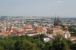 Brno fra slottet Špilberk.