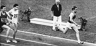 Heinz Erbstößer – hier führend bei den DDR-Meisterschaften 1962 – schied als Fünfter des zweiten Viertelfinals aus
