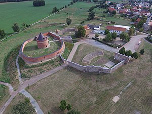 Lindau Castle in the aerial view from the northwest