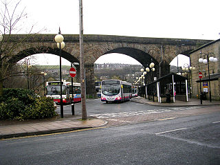 Todmorden bus station Bus station in Todmorden