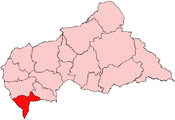 Situo de la prefektujo Sangha-Mbaéré en la Centr-Afrika Respubliko