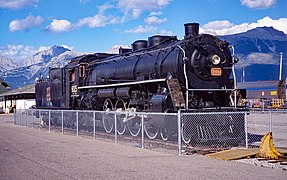 Canadian National 4-8-2 No 6015 preserved at Jasper