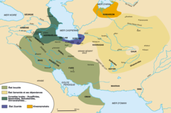 Persia in the mid-10th century Carte Iran 1000.png