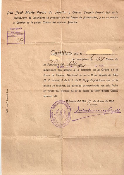 File:Certificado de desmovilización 1940.jpg