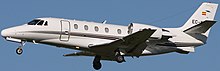 Model 560XL Citation Excel Cessna 560XL Citation XLS (cropped).jpg