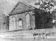 Methodist Meeting House - the first constitutional convention was held at Washington, Mississippi in 1817. Church in Washington, Mississippi (1937).jpg