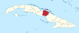 Ligging van Ciego de Ávila in Cuba