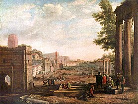 Claude Lorrain's 1636 Campo Vaccino (Louvre, Paris)