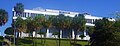 Clearwater, Florida City hall, looking up and east from the foot of the bluff.