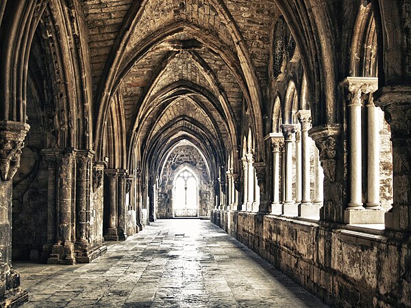 Cloisters of Lisbon Cathedral where King Afonso IV and Beatrice of Castile were buried