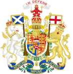 1801년 ~ 1816년 조지 3세 시대의 그레이트브리튼 아일랜드 연합왕국의 왕실 문장 (스코틀랜드 전용 문장)