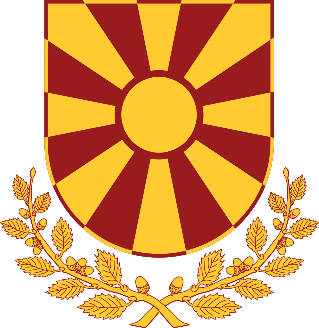 Description de l'image Coat of arms of the President of North Macedonia.svg.