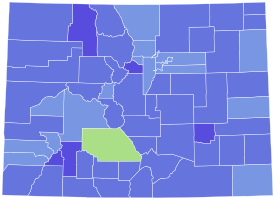 Colorado U.S. Senate Democratic primary, 2020.svg