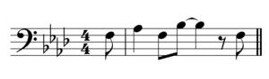 Coltrane, Agradecimento, A Love Supreme, bass line.png