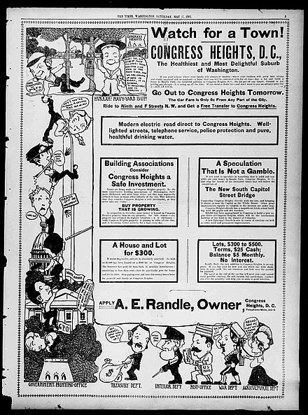 Congress Heights advertisement – May 17th, 1902 (Washington Times)[8]