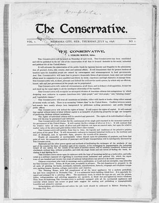 <i>The Conservative</i> (1898-1902)