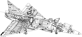 F-102A cross-section drawing