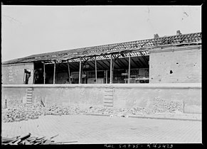 La station de métro, sur le boulevard Auguste-Blanqui, après le bombardement du 2 juin 1918.