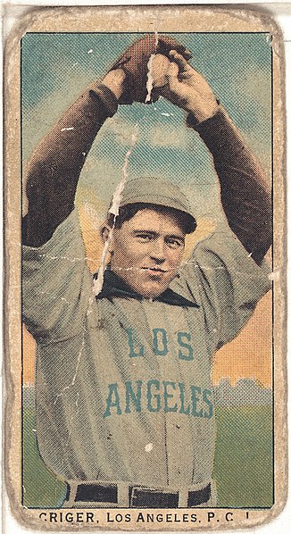 File:Criger, Los Angeles Team, baseball card portrait LCCN2008676988.jpg