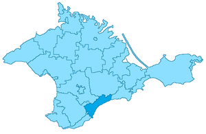 Câmara Municipal de Alushta no mapa