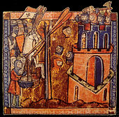 Counterweight trebuchets at the siege of Nicaea (1097), c. 1270※