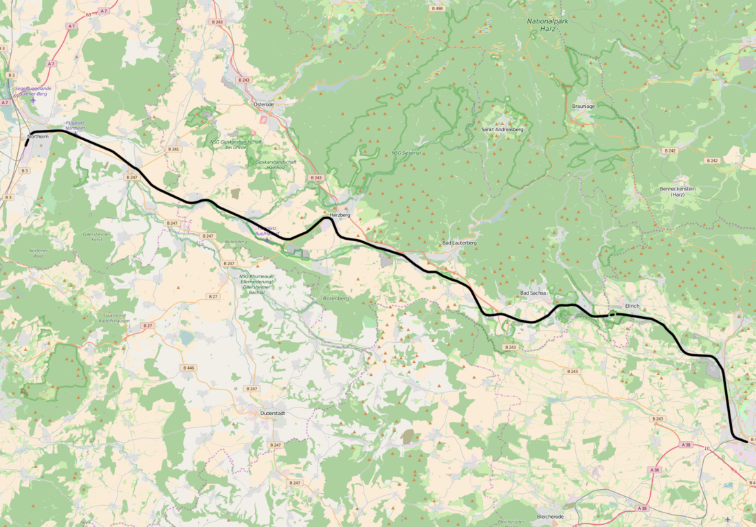 Bahnstrecke Northeim–Nordhausen